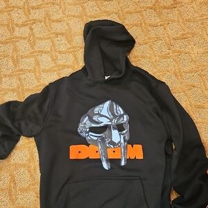Black MF Doom Graphic Hoodie
